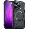 thumbnail image 1 of Nalacover for iPhone 14 Magnetic Case Compatible with MagSafe Charging Built-in Full Camera Protection Military Grade Shock Resistant Anti-Scratch TPU Slim Phone Case for Women Men,Black, 1 of 8