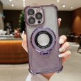thumbnail image 1 of Nalacover for iPhone 14 Magnetic Glitter Gradient Case with Camera Lens Protector & Kickstand [Compatible with MagSafe] Luxury Electroplated Bling Sparkle Clear TPU Phone Case - Darkpurple, 1 of 8