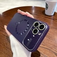thumbnail image 1 of Nalacover for iPhone 14 Pro 6.1 inch Case, Big Window Glass Lens Camera Protector, Compatible with Magsafe Charging, Women Men Shockproof Lightweight Ultra Thin Phone Case,Darkpurple, 1 of 10