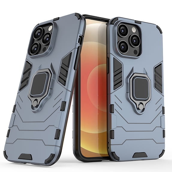 Nalacover for iPhone 14 Pro 6.1 inch Case,Luxury Heavy Duty Armor Dual Layer Protective TPU Bumper Magnetic Finger Ring Kickstand Shockproof Dustproof Non-Slip Slim Back Cover.Blue