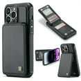 thumbnail image 1 of Nalacover for iPhone 14 Pro Back Wallet Case with Card Holder [RFID Blocking Protection] [Back Double Magnetic Clasp] Premium PU Leather Flip Kickstand Phone Case for Women Men,Black, 1 of 12