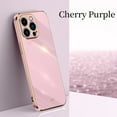 thumbnail image 1 of Nalacover For iPhone 14 Pro Max 6.7 inch Case,Luxury Stylish Plating and Soft TPU Glossy Anti-Scratch Rubber Anti-drop Shockproof Ultra Slim Fit Back Phone Cover.For iPhone 14 Pro Max,Purple, 1 of 11