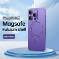 thumbnail image 1 of Nalacover for iPhone 14 Pro Max Invisible Stand Magnetic Case for Women Men,Compatible with MagSafe Charger,Shockproof Slim Support Car Mount Phone Case with All-inclusive Camera Lens Film,Darkpurple, 1 of 11