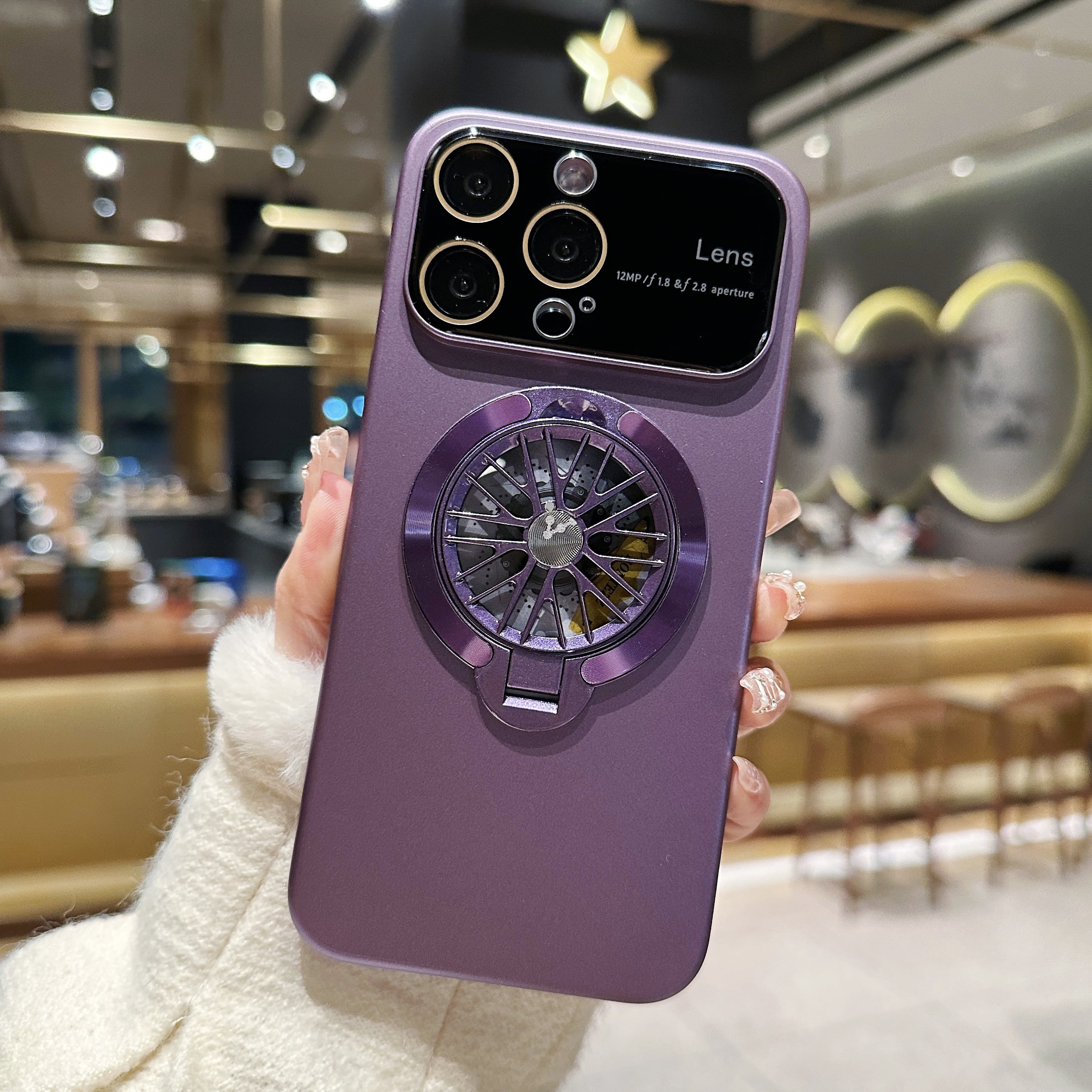 NALIA Étui Style Militaire Compatible avec iPhone 14 Pro Coque, Anneau