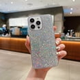 thumbnail image 1 of Nalacover for iPhone 14 Pro Max Sparkle Glitter Case, Soft TPU/Rubber Slim Shockproof Drop Protection Cover, Shining Bling Non-Yellowing Case for iPhone 14 Pro Max Women Girls, Silver, 1 of 6