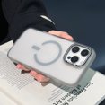 thumbnail image 1 of Nalacover for iPhone 15 Magnetic Case [Mag-Safe Charging] Matte Skin-Feel Hard PC Protective Case, Military Grade Protection, Translucent Frosted Phone Cover for iPhone 15, Gray, 1 of 14