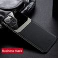 thumbnail image 1 of Nalacover for iPhone 15 Plus Case Premium Leather Luxury PU Non-Slip Grip Defender Bumper [ with Screen Protector] Shockproof Full Body Cover Phone Cases For Apple iPhone 15 Plus - Black, 1 of 12