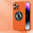 thumbnail image 1 of Nalacover for iPhone 15 Pro Back Shockproof Case [Built-in Camera Lens Cover][Compatible with MagSafe], PC Logo View Magnetic Camera Protection Phone Case for For iPhone 15 Pro, Orange, 1 of 6