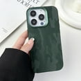 thumbnail image 1 of Nalacover for iPhone 15 Slim Magnetic Case, for Women Men, Compatible with Magsafe Charging, Classic Camouflage Pattern PU Leather Shockproof Thin Fit Phone Case for iPhone 15,Green, 1 of 6