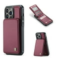thumbnail image 1 of Nalacover for iPhone 16 Pro Back Wallet Case with Card Holder [RFID Blocking Protection] [Back Double Magnetic Clasp] Premium PU Leather Flip Kickstand Phone Case for Women Men,Red, 1 of 12
