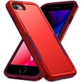 thumbnail image 1 of Nalacover for iPhone 7 Plus / 8 Plus Case: Dual Layer Protective Heavy Duty Cell Phone Case Shockproof Rugged Bumper Tough Hand Grip - Military Grade Drop Tested, Red, 1 of 6