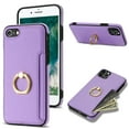 thumbnail image 1 of Nalacover for iPhone 7 Plus/8 Plus Wallet with Card Holder Slot, 360°Rotation Ring Holder Kickstand Cover for Men Women Protective Premium PU Leather Shockproof Cover For iPhone 7 Plus/8 Plus, Purple, 1 of 9