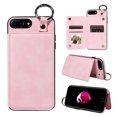 thumbnail image 1 of Nalacover for iPhone 8 Plus/7 Plus Wallet Case with Card Slots & Metal Finger Ring, Durable PU Leather Back Double Magnetic Botton Flip Kickstand Purse Shockproof Phone Case,Rosegold, 1 of 10
