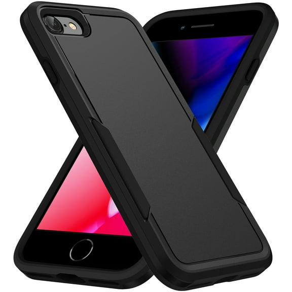 Nalacover for iPhone XS Max Case: Dual Layer Protective Heavy Duty Cell Phone Case Shockproof Rugged Bumper Tough Hand Grip - Military Grade Drop Tested for iPhone XS Max, Black