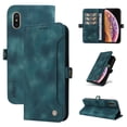 thumbnail image 1 of Nalacover For iPhone XS Max Wallet case 【RFID Blocking】【Slide Pocket Slot】,Credit Card Holder Flip Folio Book PU Leather Protective Cover Women Men For iPhone XS Max, Blue, 1 of 1