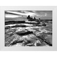 thumbnail image 1 of Nalbandian, Nish 32x25 White Modern Wood Framed Museum Art Print Titled - BandW Rushing Tides, 1 of 4