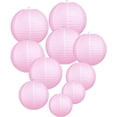 thumbnail image 1 of Naler 10 Pcs Pink Paper Lanterns Round Hanging Lanterns for Wedding,Xmas,Birthday, Party Decoration, 1 of 7