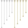thumbnail image 1 of Naler 10Pcs Stainless Steel Bracelet Necklace Extender Chain for Adult DIY Jewelry Making,Gold & Silver,Unisex, 1 of 5