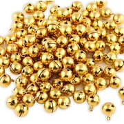 Naler 120Pcs Gold Jingle Bells,12mm Craft Bells for DIY Gift,Jewelry Making,Christmas Home Decor,0.287lb