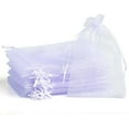 thumbnail image 1 of Naler 120Pcs Organza Drawstring Little Pouches,White Candy Jewelry Party Christmas Wedding Favor Gift Bags, 1 of 7