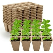 Naler 168 Cells Seed Starter Tray Biodegradable Organic Germination Peat Pots for Garden Plants Flowers Vegetables (14 Pack )