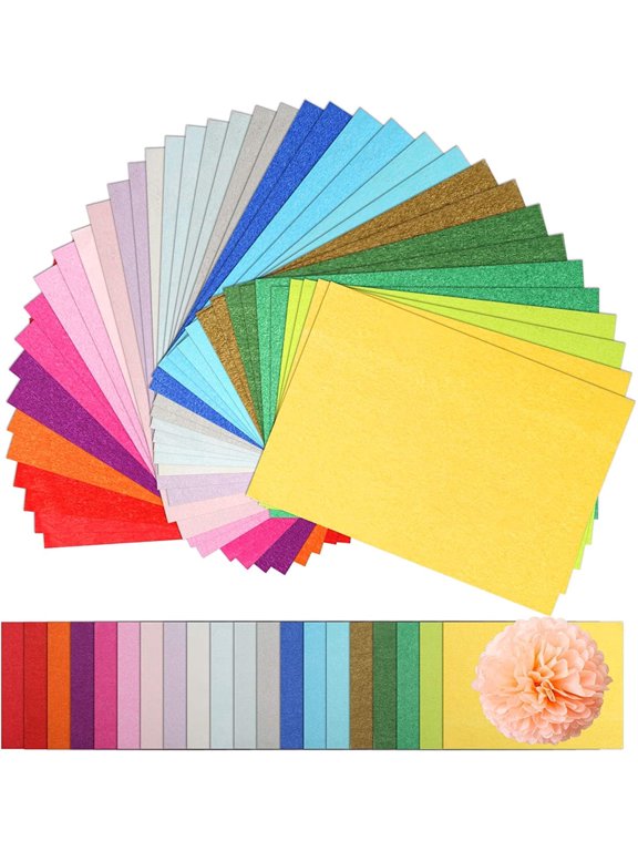 200 Sheets Thin Tissue Paper Bulk,8"x11" Rainbow Color Gift Wrapping Tissue for DIY Art Crafts