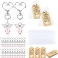 thumbnail image 1 of Naler 30 Pcs Angel Favor Keychains Bags Thank You Tags,Guest Return Gifts for Baby Shower,Bridal Shower,Party Favors,Pink, 1 of 7