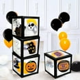 thumbnail image 1 of Naler 4 Pack 12 inch Halloween Cube Balloons Boxes with Stickers for Halloween Birthday Party Decorations, 1 of 5