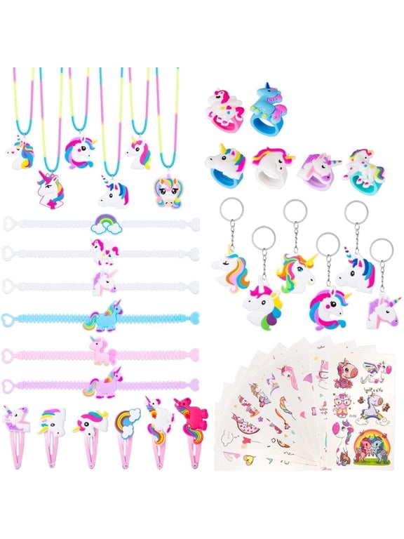40 Pcs Assorted Unicorn Party Favors Set for Kids Girls Christmas Birthday Gift Games Prizes