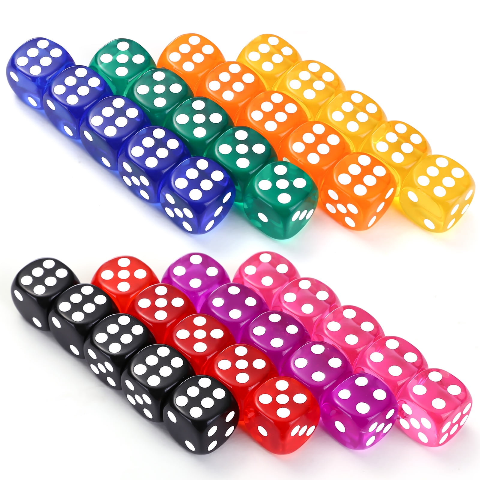 40 Pieces 6-Sided Game Dice Set