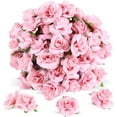 thumbnail image 1 of Naler 50 Pcs Pink Stemless Fake Silk Roses,1.6" Artificial Flowers Heads Bulk for Wedding Bouquets Party Birthday Decors, 1 of 9