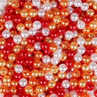 720pcs 24 Style 8mm Red Glass Beads Crystal Bracelet Beads Bulk