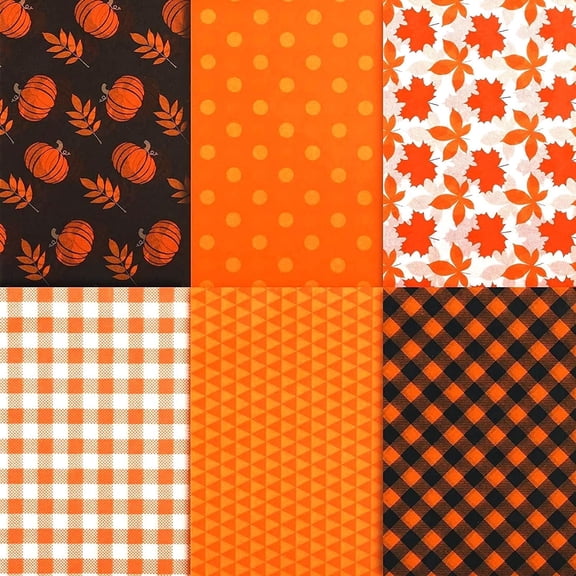Naler 60 Sheets 14"x 20" Thanksgiving Tissue Paper Bulk for Gift Bags Fall Autumn Craft Wrap Party Decor