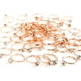 thumbnail image 1 of Naler Bridal Shower Rings 52 Pack Rose Gold Diamond Engagement Rings for Wedding Party Favors Table Decorations Cupcake Toppers, 1 of 7