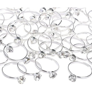Plastic Rings - (144 Pieces) Bulk Plastic Rings for Bridal Shower, Pir –