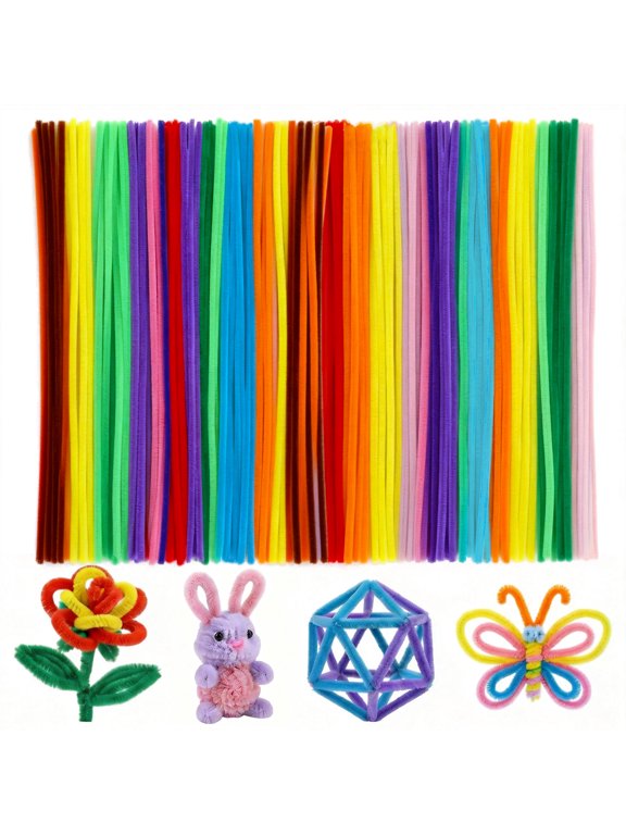 Pipe Cleaners, 400Pcs in 27 Colors Chenille Stems, Pipe Cleaners for Crafts, Pipe Cleaner Crafts, Art and Craft Supplies