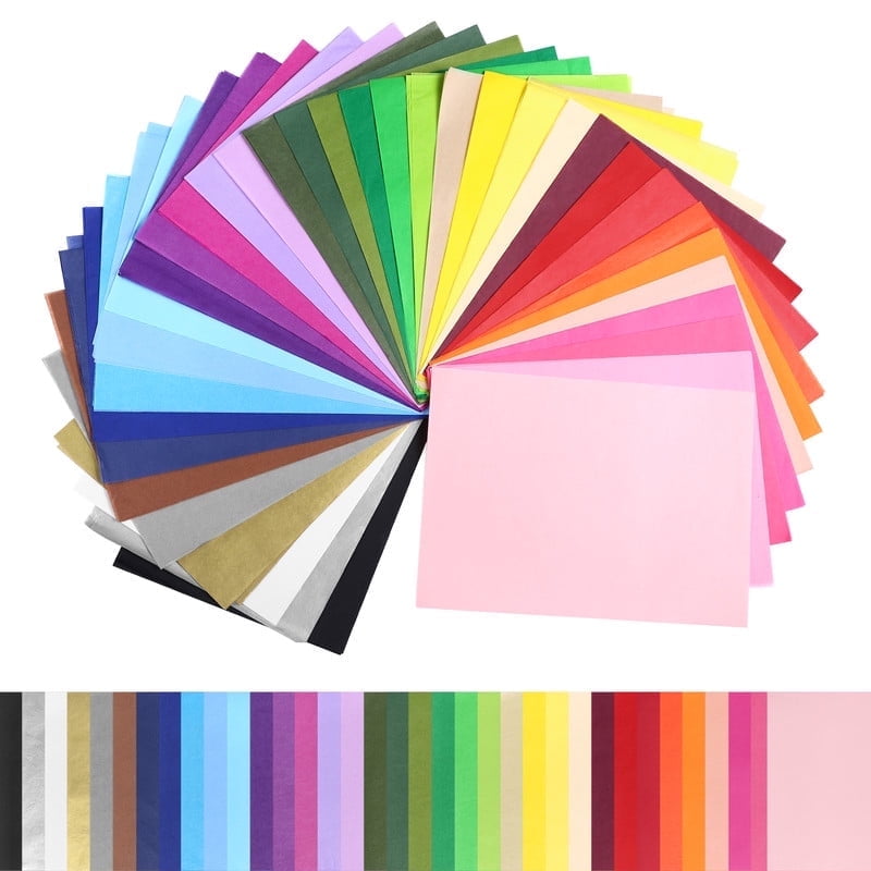 Naler Rainbow Tissue Paper Bulk for Crafts, 360 Sheets 36 Colors Art Tissue for Holidays Christmas Halloween Gift Wrap DIY Flower Pom Pom (24 x 17 cm)