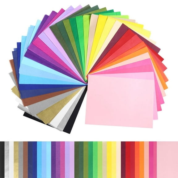 Naler Rainbow Tissue Paper Bulk for Crafts, 360 Sheets 36 Colors Art Tissue for Holidays Christmas Halloween Gift Wrap DIY Flower Pom Pom (24 x 17 cm)