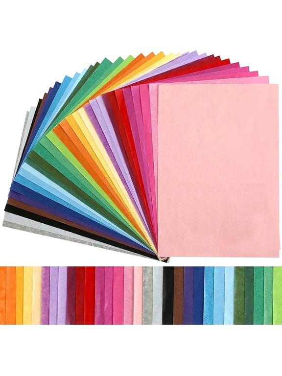 Rainbow Tissue Paper Bulk for Crafts,11.5"x 8" 300 Sheets 30 Colors Art Tissue for Holidays Christmas Halloween Gift Wrap DIY Flower Pom Pom