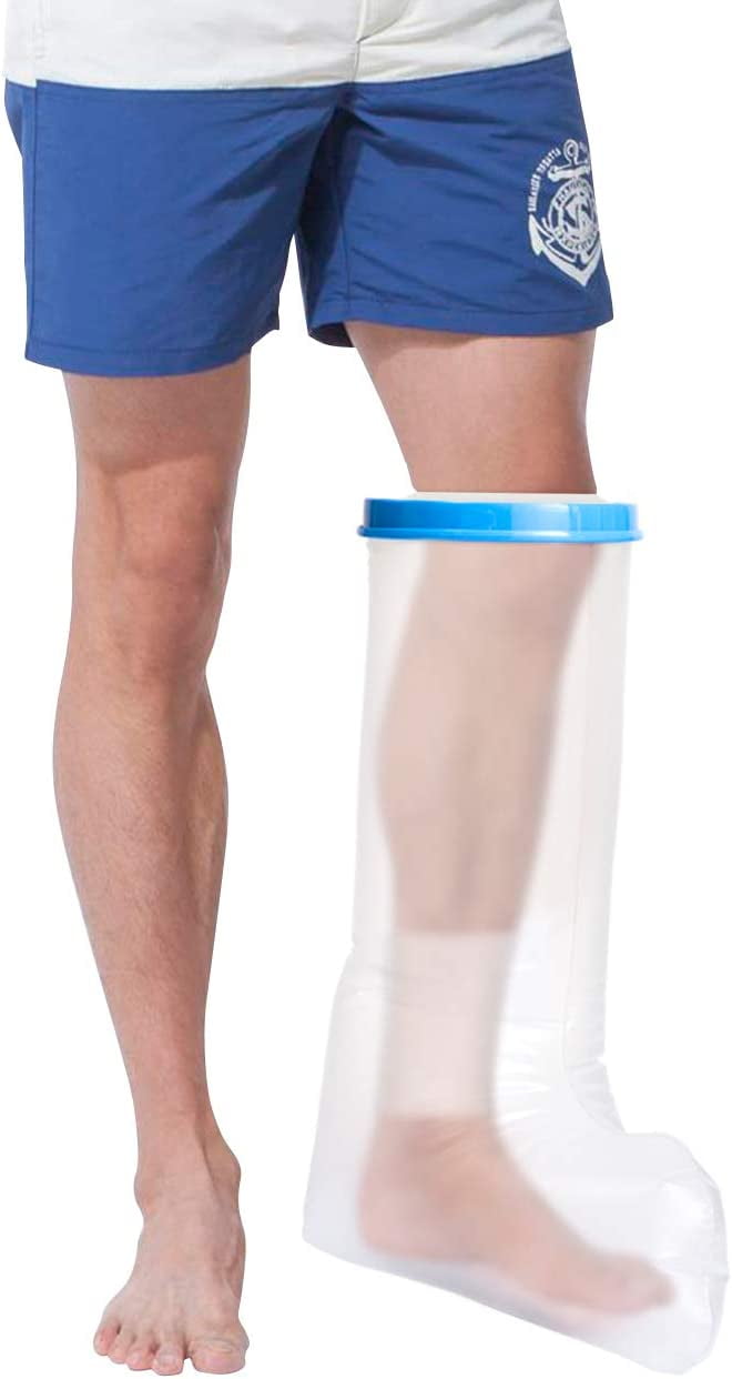 Naler Waterproof Leg Cast Cover Watertight Foot Protector for Adult