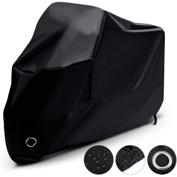 Naler Waterproof Motorcycle Cover Shelter Rain UV All Weather Outdoor Protection & Storage Bag,XL