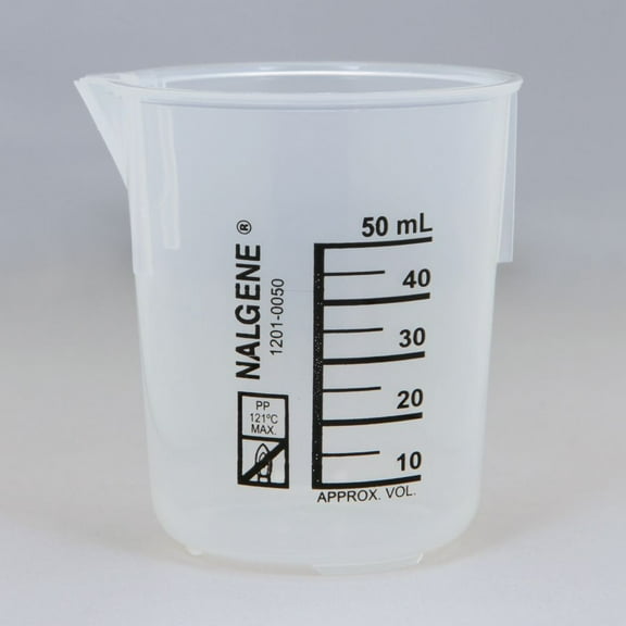Nalgene Griffin Beaker, Low Form, Polypropylene, 50 Ml