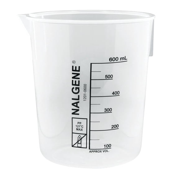 Nalgene Griffin Beaker, Low Form, Polypropylene, 600 Ml