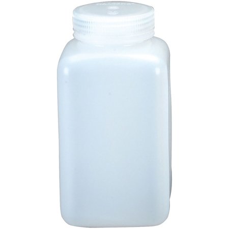 Nalgene HDPE Wide Mouth Square Bottle - 32 oz. - White