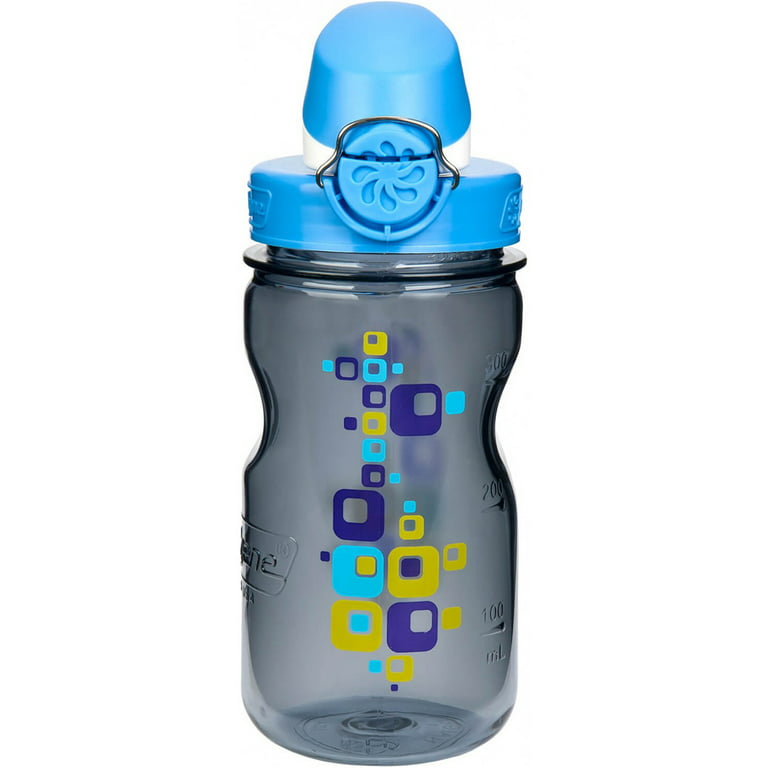 Nalgene Kids On the Fly Water Bottle - 12 oz.- Squares Clear/Blue