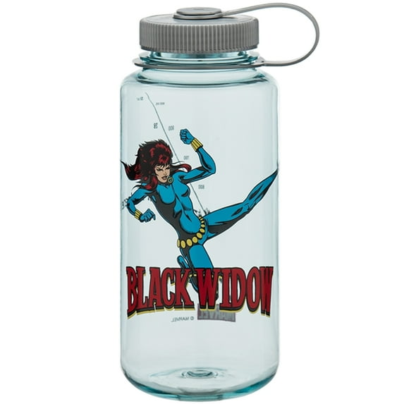Nalgene Marvel Tritan Wide Mouth Water Bottle - 32 oz. - Black Widow In Action