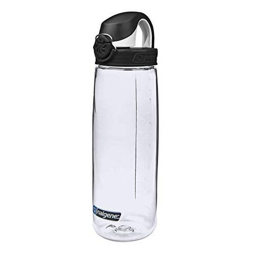 Nalgene Tritan 24oz BPA-Free Water Bottle, Clear with Green