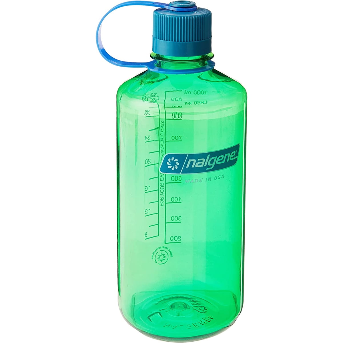 32 Oz Narrow Mouth Water Bottle With Straw Lid