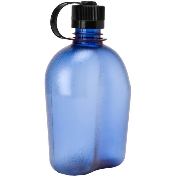 Nalgene Sustain Tritan BPA-Free Oasis Water Bottle 32oz Blue w/ Black Cap