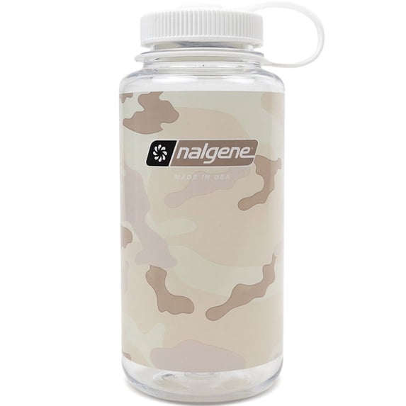 Nalgene Sustain 32 oz. Wide Mouth Water Bottle - Camo Clear